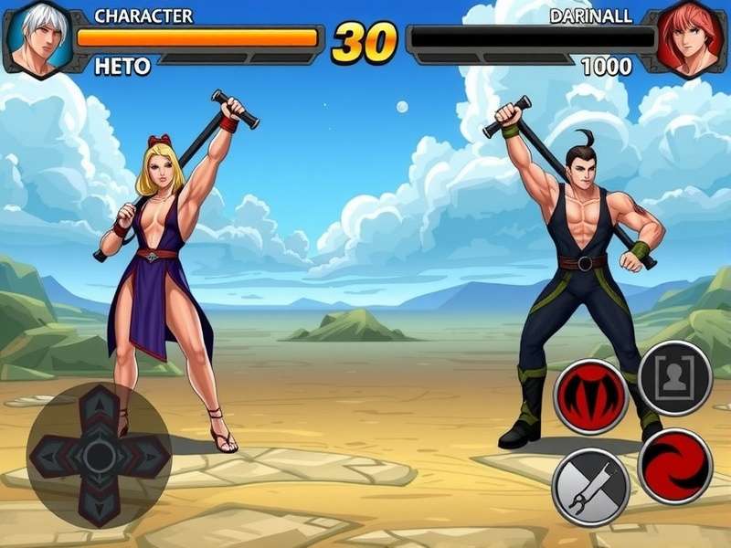 Titan Fighters Character Selection Screen